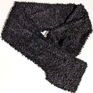 Black curly Sherpa teddy poodle winter circle versatile comfy warm Terry scarf